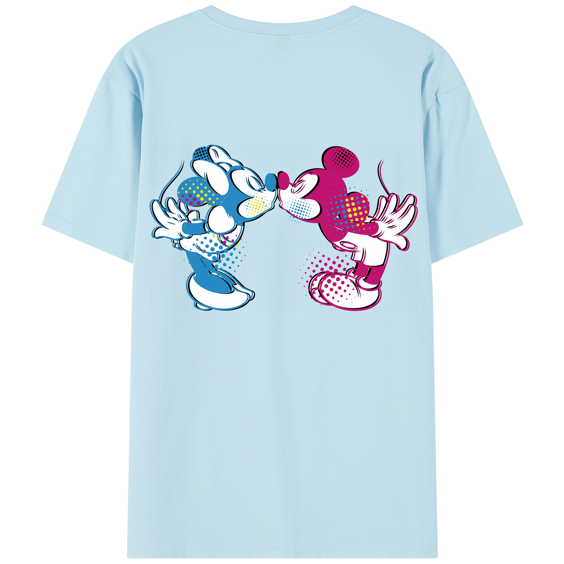 （画像用） ミッキーマウス Mickey Mouse 綿100％半袖Tシャツ（背面プリント）